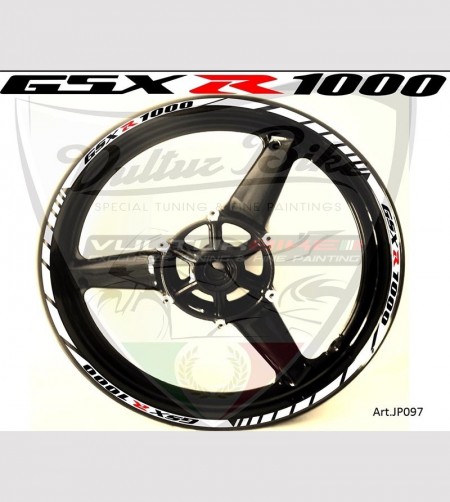 Customizable stickers for wheels - Suzuki GSX R 1000 