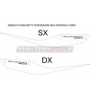 Kit de pegatinas para paneles laterales debajo del sillín - Ducati Multistrada 1200S 2010/2014 