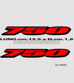 Autocollants de queue - Suzuki GSX R 750 