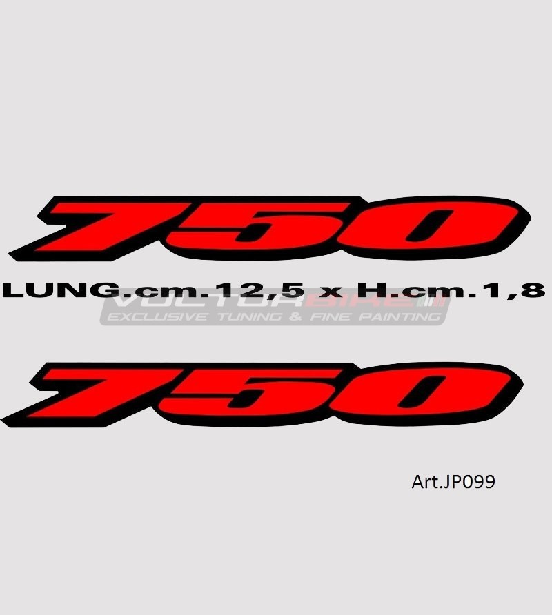 Heckaufkleber - Suzuki GSX R 750 