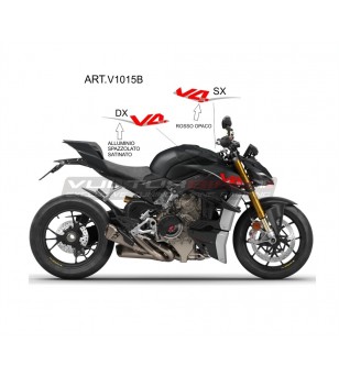 Kit de pegatinas para laterales - Ducati Streetfighter V4 / V4S oscuro 