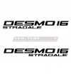 Paire de décalcomanies Desmo16 Stradale couleur et taille de votre choix