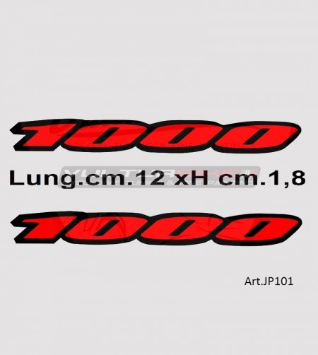Autocollants à queue moyenne - Suzuki GSX R 1000 