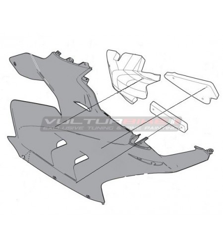 Pannelli fonoassorbenti per carene superiori Ducati Panigale V4 2022 / 2023 