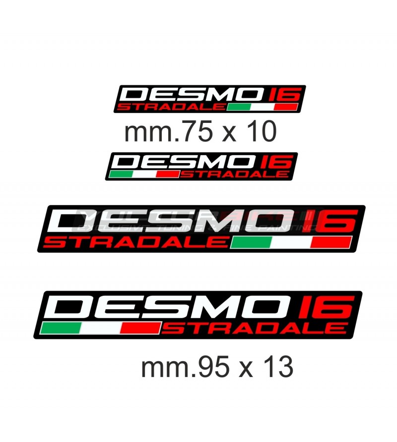 Kit of 4 decals Desmo16 Stradale