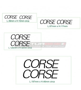 Racing lettering sticker kit for motorcycles Ducati 
