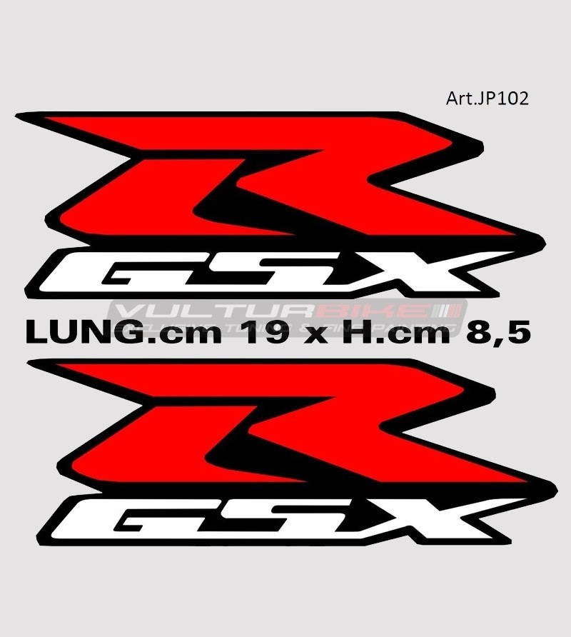 Pegatinas rojas para carenados lateral - Suzuki GSX R 1000 