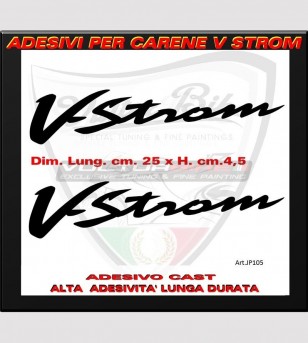 Autocollants colorés carénages V-Strom - Suzuki 