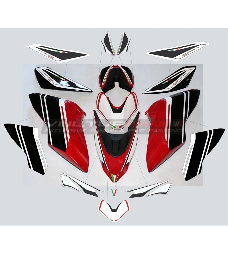 Conception complète du kit d’autocollants Aruba Team - Ducati Hypermotard 950 