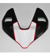 White sticker with red border for fairing - Ducati Streetfighter V2 / V4 / V4S 