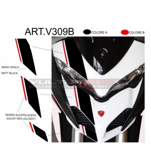 Pegatinas para parabrisas bicolor - Ducati Multistrada 1260 / 1200 DVT 