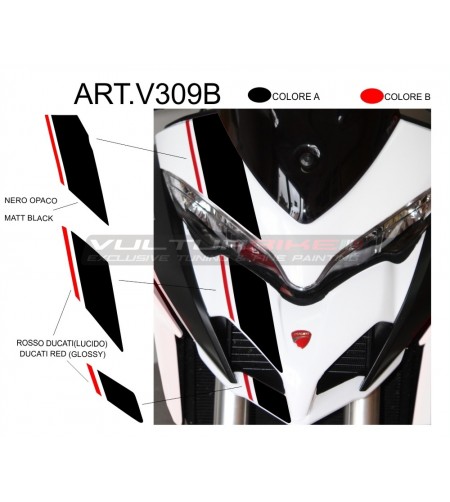 Zweifarbige Windschutzscheibenaufkleber - Ducati Multistrada 1260 / 1200 DVT 