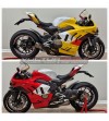 Original fairing extensions for Racing exhausts - Ducati Panigale V4 2022 / 2024 