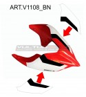 Adesivi bianco-nero per codone - Ducati Panigale / Streetfighter V4 / V4S / V2