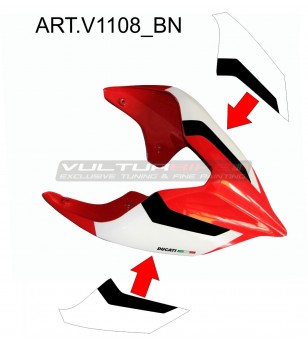 White-black stickers for tail - Ducati Panigale / Streetfighter V4 / V4S / V2