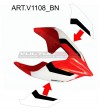 White-black stickers for tail - Ducati Panigale / Streetfighter V4 / V4S / V2