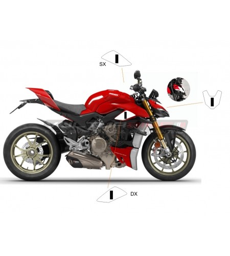 Stickers kit number 1 for fairing and side panels - Ducati Streetfighter V4 