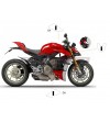 Kit adesivi numero 1 per cupolino e fianchetti laterali - Ducati Streetfighter V4 