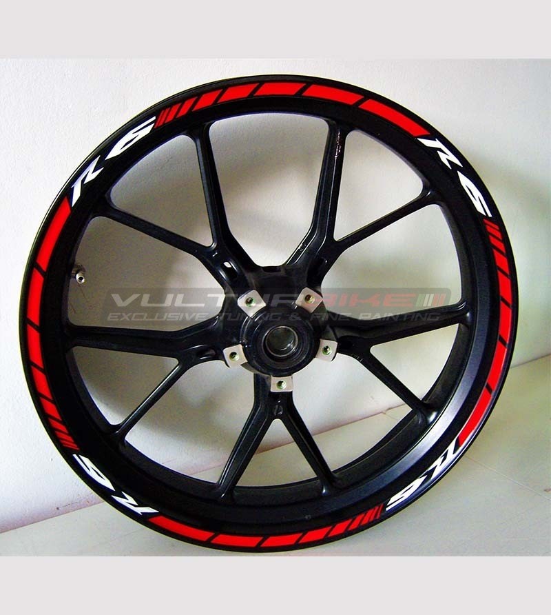 Autocollants de roue personnalisables - Yamaha R6 