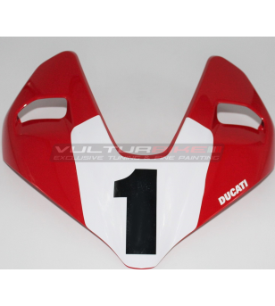 Autocollant blanc avec numéro pour bulle - Ducati Streetfighter V2 / V4 / V4S 