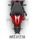 Adesivi per cover codino monoposto modello strip - Nuova Ducati Monster 937