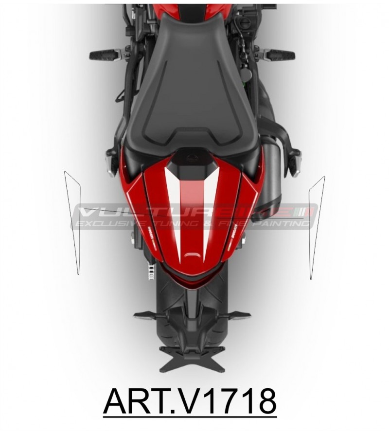 Adesivi per cover codino monoposto modello strip - Nuova Ducati Monster 937 