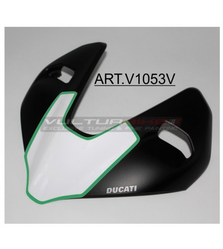 Adesivo bianco con bordo verde per cupolino - Ducati Streetfighter V2 / V4 / V4S 