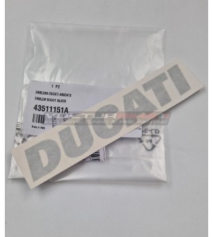 Decalcomania originale DUCATI - mm.160 x 29 (Argento) 