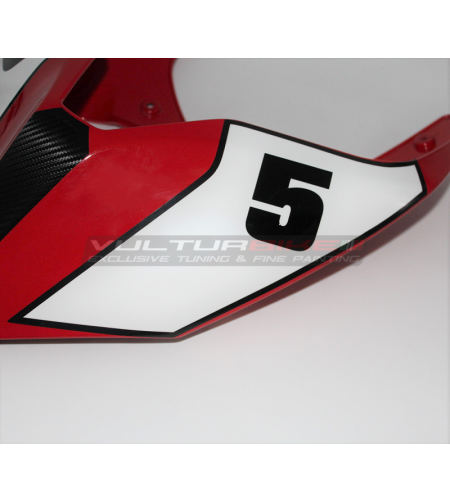 Kit adesivi per codino moto rossa - Ducati Panigale / Streetfighter V4 / V2