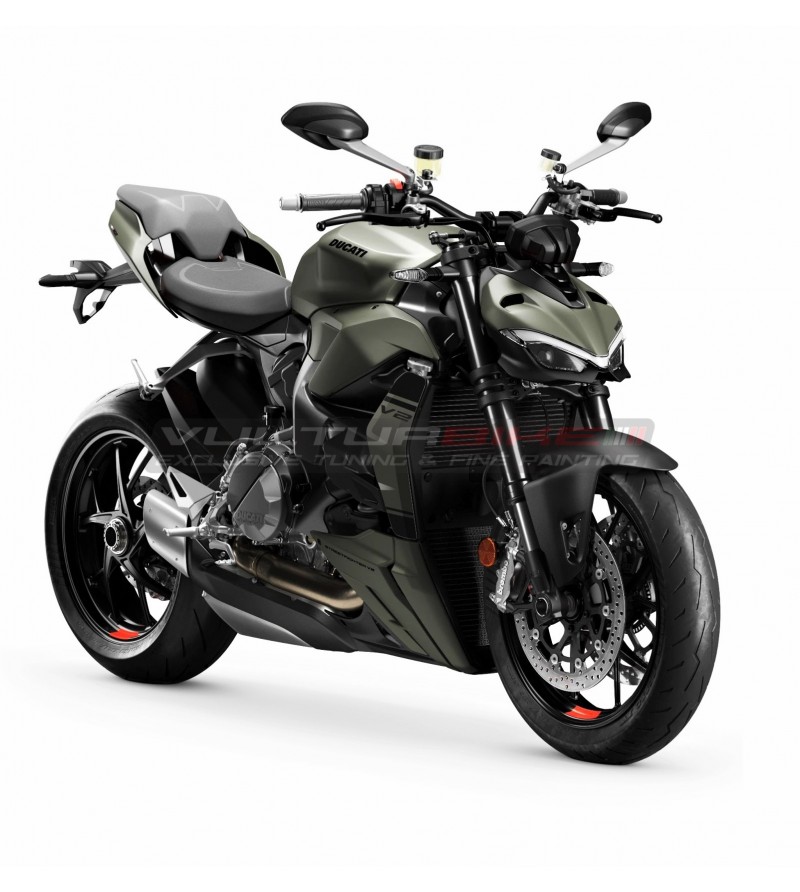 Cover radiatore originali Personalizzati storm green - Ducati Streetfighter V2 