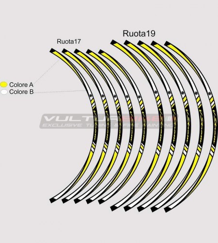 Pegatinas personalizables para ruedas - Suzuki V-strom 