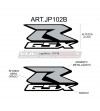 Adesivi per carene laterali - Suzuki GSX R 1000 