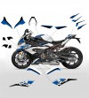 Black and blue stickers kit complete - BMW S1000RR 2019 / 2021