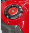 Red painted carbon tank cover - Ducati Panigale / Streetfighter V4 