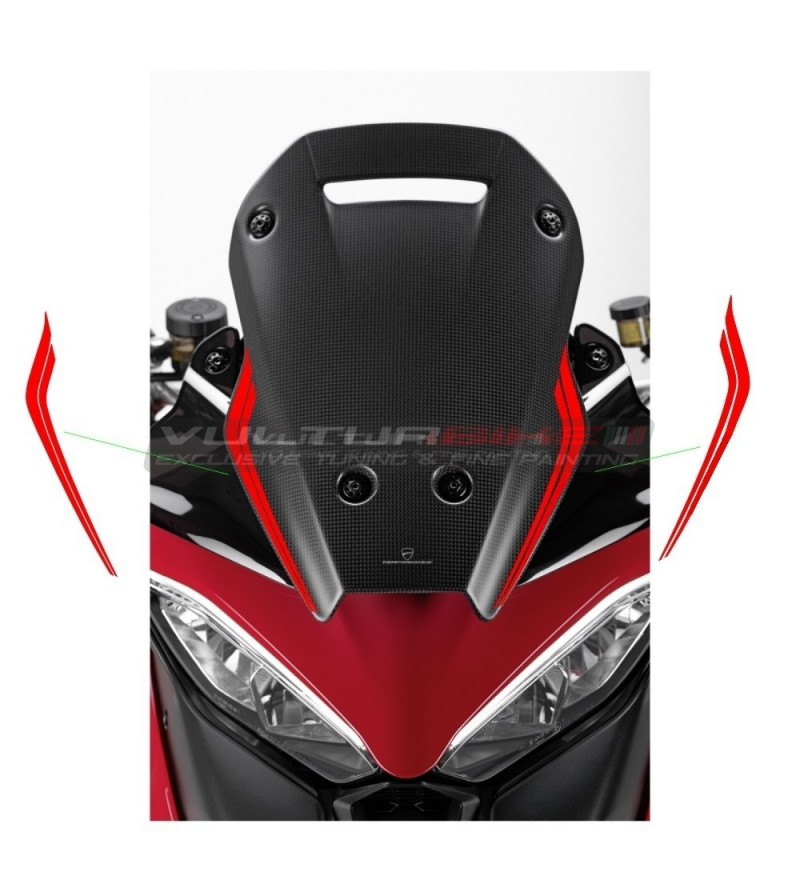 Original Carbon Plexi Klebeprofile - Ducati Multistrada V4 / V4S / Pikes Peak / Rally
