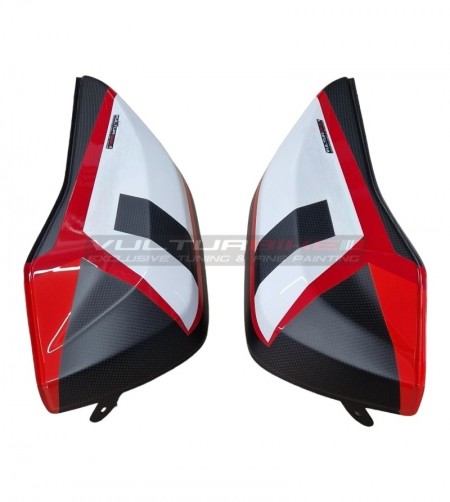 Gehäuseabdeckung aus Kohlefaser mit Lackierung Ducati Multistrada V4 Pikes Peak 