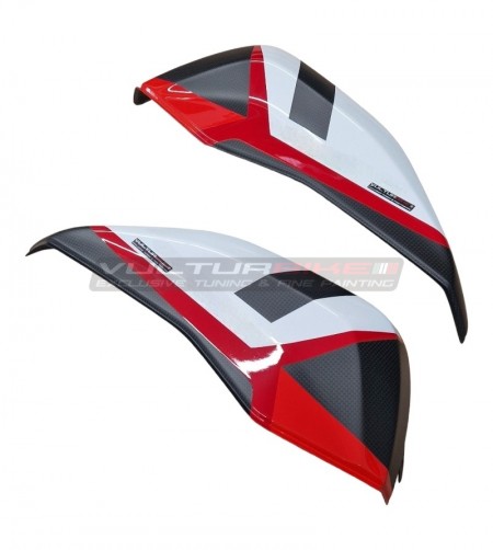 Carbon fiber case cover with Ducati Multistrada V4 Pikes Peak livery