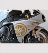 Pegatinas de carenada lateral de oro - Yamaha R1 2009/14 