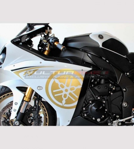 Adesivi per carene laterali oro - Yamaha R1 2009/14 