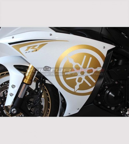 Gold Seite Verkleidung Aufkleber - Yamaha R1 2009/14 