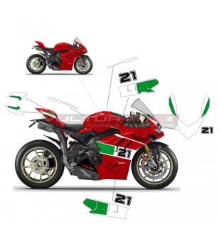 Troy Bayliss tribute stickers kit - Ducati Panigale V4 / V4S 2022