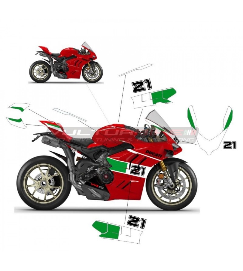Kit de pegatinas tributo Troy Bayliss - Ducati Panigale V4 / V4S 2022