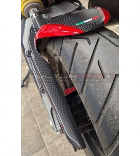 Custom Carbon Schutzblech hinten mit Kettenschutz - Ducati Multistrada V4 / Rally