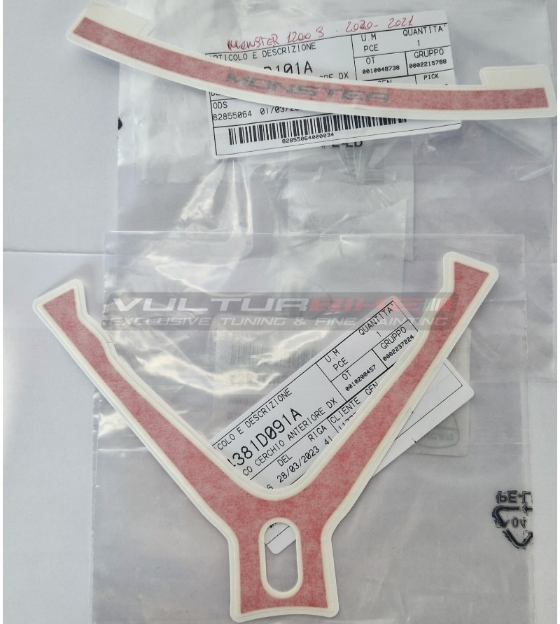 Decalcomanie originali ruota anteriore Ducati Monster 1200S