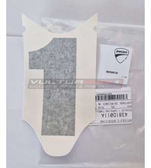 Adesivo Numero 1 Cupolino Ducati Panigale V4 916 Fogarty 25° anniversario