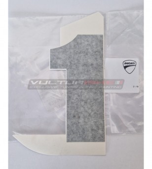 Sticker Number 1 left side Ducati Panigale V4 916 Fogarty 25th anniversary