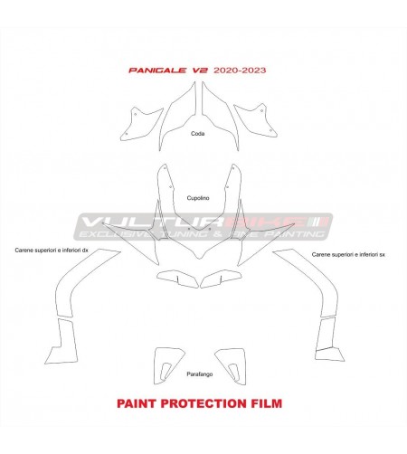 Selbstheilende PPF-Schutzfolie - Ducati Panigale V4 / V4S / V4R / V2