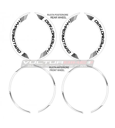 Kit adesivi per ruote fascia larga - Ducati Hypermotard 