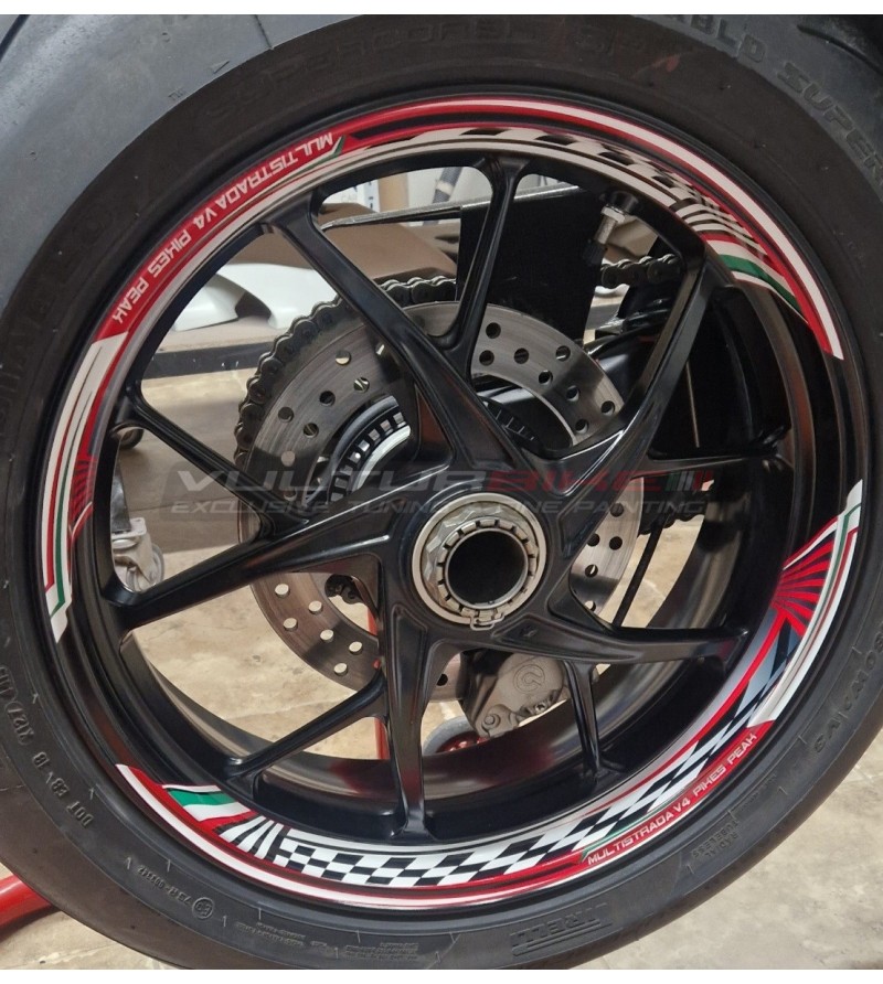 Kit adesivi per ruote Ducati Multistrada V4 Pikes Peak 
