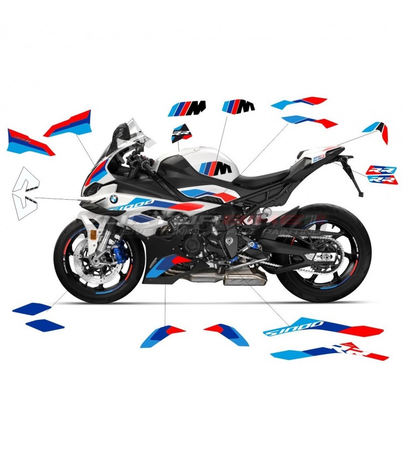 Custom sticker set for Bmw S1000RR white